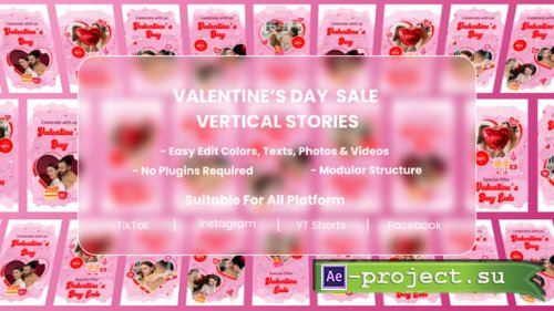 Videohive - Valentine's Day Sale Stories Pack - 61830553 - Project for After Effects
