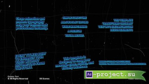 Videohive - Quotes Titles  AE - 61872280 - Project for After Effects