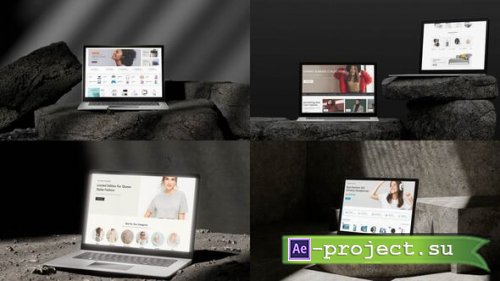 Videohive - Laptop Mockup - 61896838 - Project for After Effects