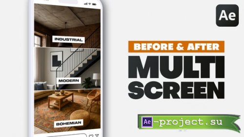 Videohive - Vertical Multiscreen Before After - 61870962 - Project for After Effects
