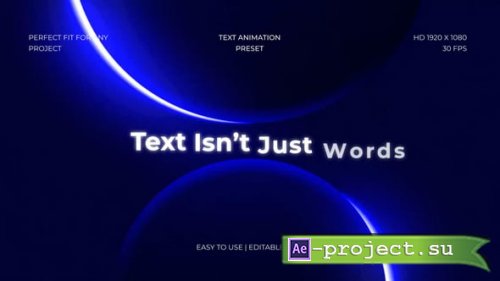 Videohive - Text Intro Glow Animation - 61855881 - Project for After Effects