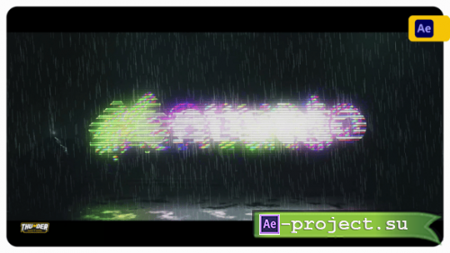 Videohive - Cyber Glitch Rain Reveal - 61897926 - Project for After Effects