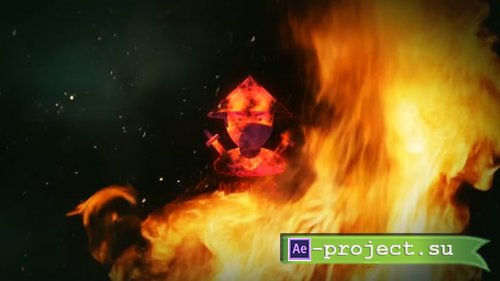 Videohive - Fire Logo Revael Vertical And Horizontal - 61896951 - Project for After Effects