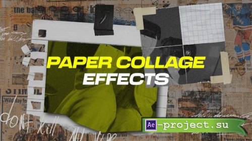 Videohive - Retro Paper Collage Motion Effects - 61891524 - Project for After Effects