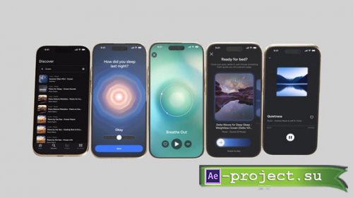 Videohive - Gold Phone Mockup - 61903034 - Project for After Effects