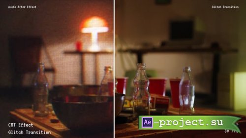 Videohive - CRT Effect Glitch Transition #12 - 61921648 - Project for After Effects