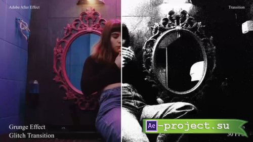 Videohive - Grunge Effect Glitch Transition - 61921662 - Project for After Effects