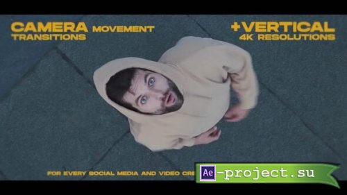 Videohive - Camera Movement Transitions pack | Horizontal and Vertical 4k - 61920591 - Project for After Effects