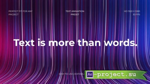 Videohive - Text Animation with Motion Background - 61941931 - Project for After Effects