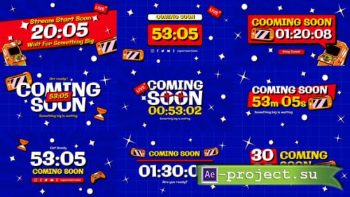 Videohive - Neo Brutalism Stream Countdown - 61939834 - Project for After Effects