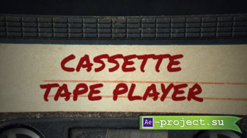 Videohive - Cassette Tape Player - 61943504 - Project for After Effects
