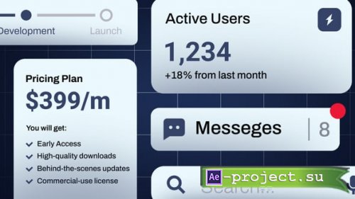 Videohive - Product Stats Motion UI Titles | After Effects - 61959500 - Project for After Effects