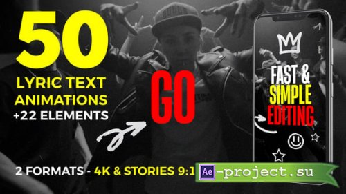 Videohive - Lyric Text Animations - 61993255 - Project for After Effects