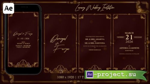 Videohive - Luxury Wedding Invitation 2 - 62012948 - Project for After Effects