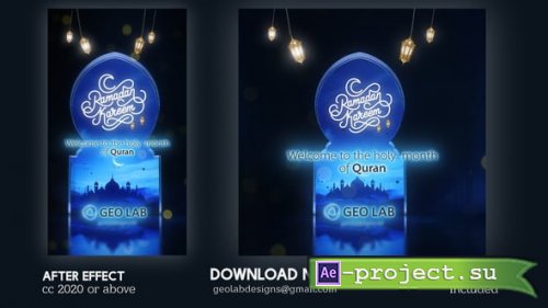 Videohive - Ramadan Kareem Opener - 61994077 - Project for After Effects
