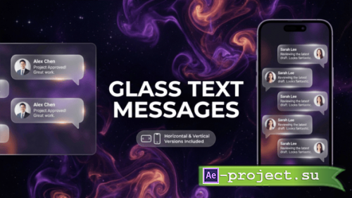Videohive - Glass Text Messages - 61981208 - Project for After Effects