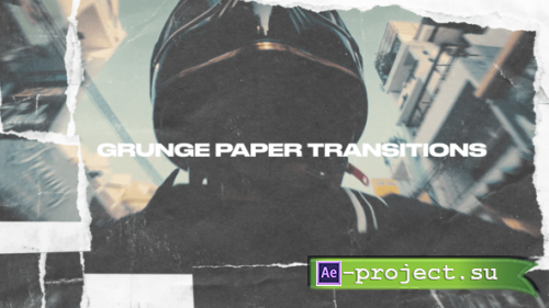 Videohive - Grunge Paper Transitions - 62021833 - Project for After Effects