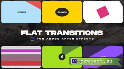 Videohive - Modern Flat Transitions - 62021780 - Project for After Effects