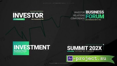Videohive - Modern Financial Titles - 61921046 - Project for After Effects