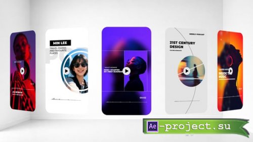 Videohive -  Vertical Podcast Audio Visualization - 62032428 - Project for After Effects