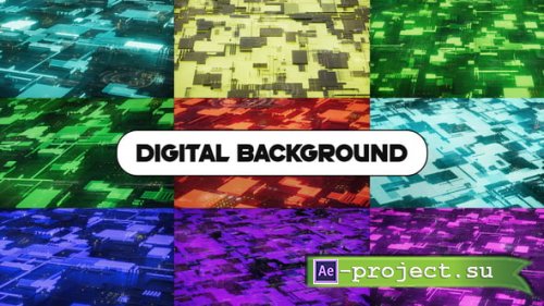  Videohive - Abstract Future Digital Background - 62033200 - Project for After Effects