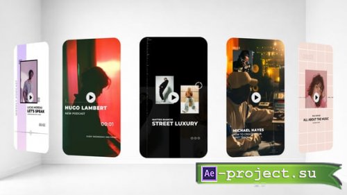 Videohive - Vertical Modern Podcast Audio Visualization - 62049035 - Project for After Effects
