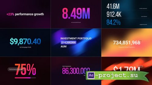 Videohive - Number Counter Titles - 62054218 - Project for After Effects