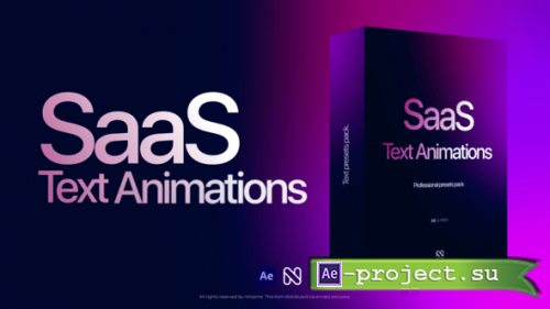 Videohive - SaaS Text Animation - 62023479 - Project for After Effects