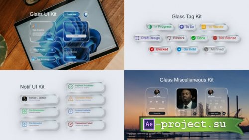 Videohive - Liquid Glass Kit Pack - 62059933 - Project for After Effects
