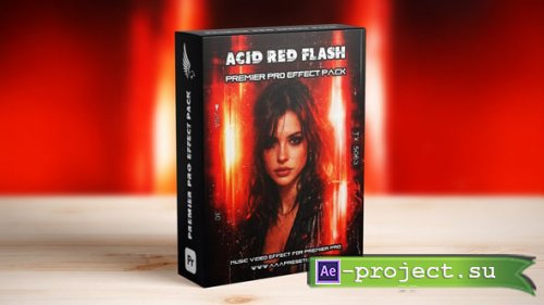Videohive - Acid Red Cinematic Flash Transitions for Premiere Pro - 62016304