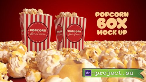 Videohive - 3D Popcorn Box Mockup - 62086294 - Project for After Effects