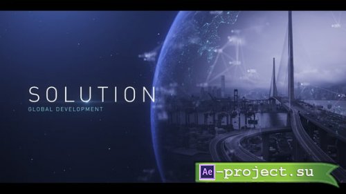 Videohive - Technology Cyber Digital Futuristic Earth Cinematic Title Opener - 62071837