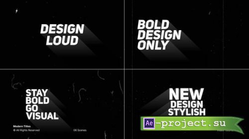 Videohive -  Modern Titles  AE - 62099088 - Project for After Effects