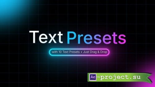 Videohive - Text Presets - 62096194 - Project for After Effects