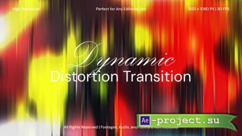 Videohive - Dynamic Distortion Transitions Pack for After Effects - 62119786 - Project for After Effects