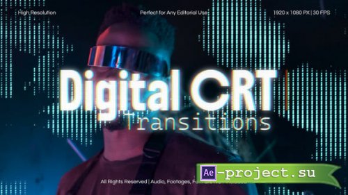 Videohive - CRT Transitions for After Effects - 62179400 - Project for After Effects