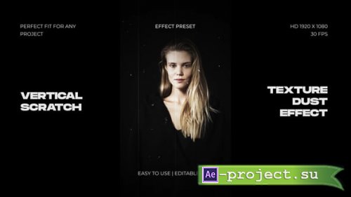 Videohive - Vertical Scratch Texture Dust Effect - 62141924 - Project for After Effects