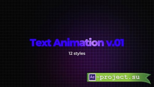 Videohive - Text Animation V.01 - 62142289 - Project for After Effects