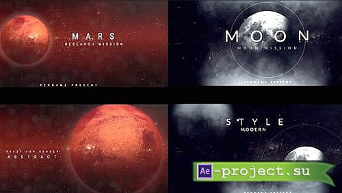 Videohive - Planet Mars-Moon Mission 62213926 - Apple Motion 5, Final Cut Pro X 