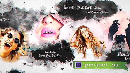 Ink Bleed Slideshow 213249 - Project for After Effects