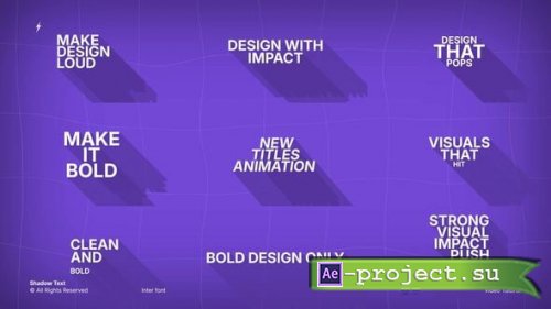 Videohive - Shadow Text | After Effects - 62156367 - Project for After Effects