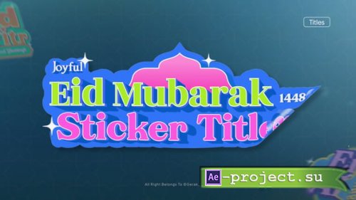 Videohive - Eid Mubarak Titles - 62155691 - Project for After Effects