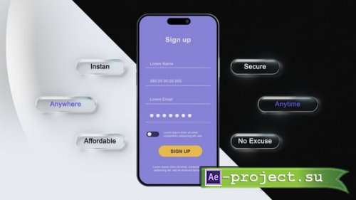 Videohive - Glass Liquid App Promo - 62155880 - Project for After Effects
