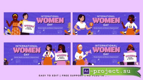 Videohive - Womens Day Horizontal Banner - 62157974 - Project for After Effects