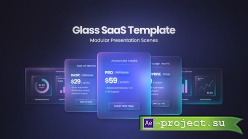 Videohive - Glass SaaS Presentation Scenes - 62198772 - Project for After Effects