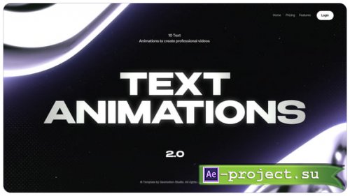 Videohive - Text Animations - 62160674 - Project for After Effects