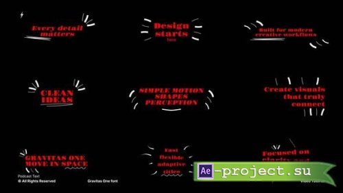  Videohive - Podcast Text | After Effects - 62206463 - Project for After Effects