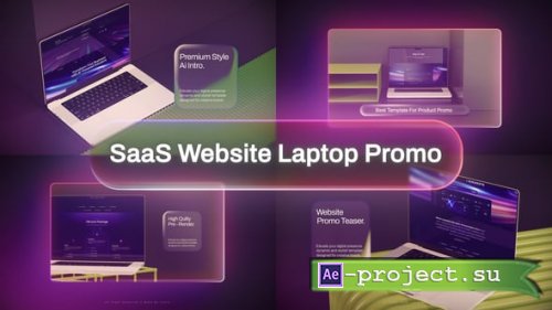 Videohive - SaaS Product Promo - Website Laptop Mockup - 62211533 - Project for After Effects