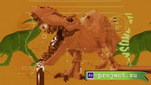 Videohive -  Glitch Dinosaur - 62189511 - Project for After Effects