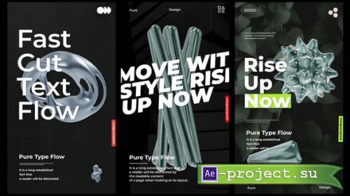 Videohive - Vertical Type Fusion - 62242224 - Project for After Effects